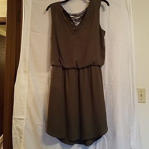 Olive cocktail dress